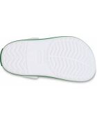 Sabots Crocbands T blanc vert