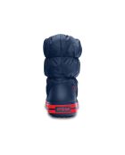 Bottes d'hiver Puff pour enfants marine/rouge