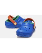 Clog K Venetiaanse blauwe klassieke gevoerde klompklompen