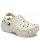 Sabots classic à Plateformes doublés W crèmes