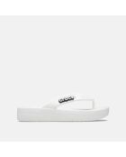 Plateformes classiques rabattables W blanches