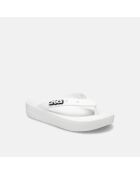 Plateformes classiques rabattables W blanches