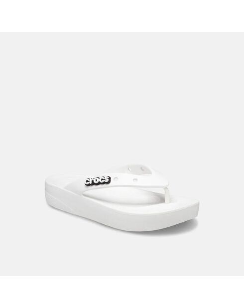 Plateformes classiques rabattables W blanches