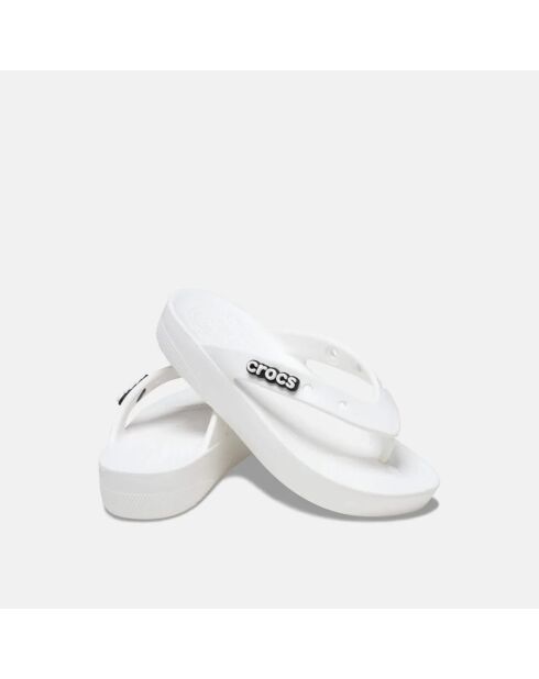 Plateformes classiques rabattables W blanches