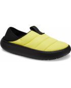 Sabots classic Puff Moc jaune pastel/noir