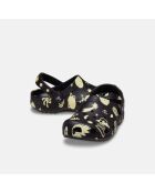 Klassieke klompen met zwarte opdruk van Glow Space