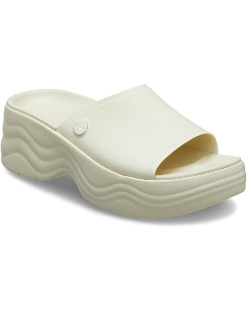 Sandales classiques Platform Slide vanille