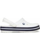 Crocbands caramel blanc et marine