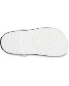 Crocbands caramel blanc et marine