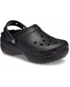 Sabots classic à Plateformes doublés W noirs