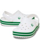 Sabots Crocbands T blanc vert