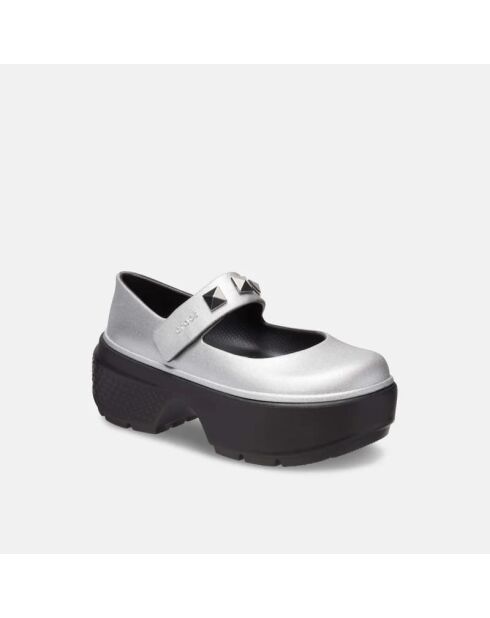 Chaussures Stomp Metallic Mary Jane argentées