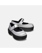 Chaussures Stomp Metallic Mary Jane argentées
