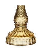 Portacandele in ceramica ambrata - 8x17 cm