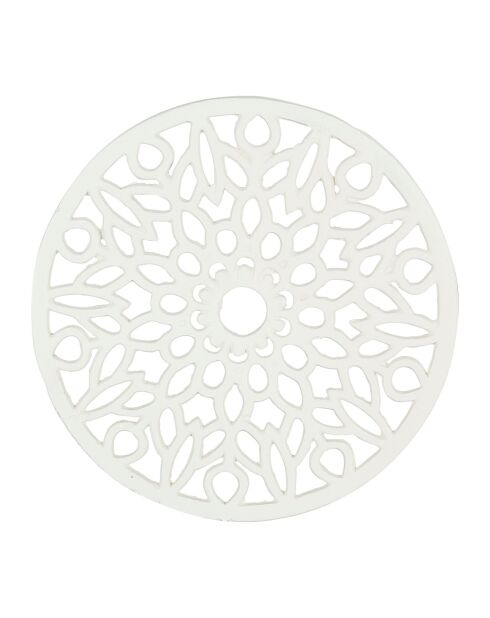 Sottopentola in rhodonea bianco sporco - D.20,5 cm