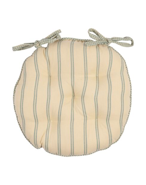 Sage landelijk stoelkussen - D.40 cm