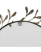 Miroir flore doré - D;52cm