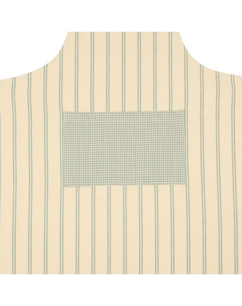 Tablier campagne sauge - 68x85cm