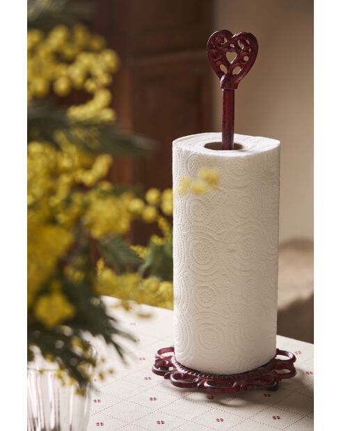 Porta asciugamani di carta rosso Campaign - 15,5x35,5 cm