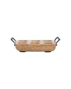 Porte-oeufs campagne naturel - 19x11x5cm