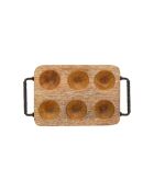 Porte-oeufs campagne naturel - 19x11x5cm