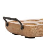 Porte-oeufs campagne naturel - 19x11x5cm