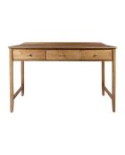 Bureau 3 tiroirs firmin naturel - 120x58x80cm
