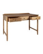 Bureau 3 tiroirs firmin naturel - 120x58x80cm