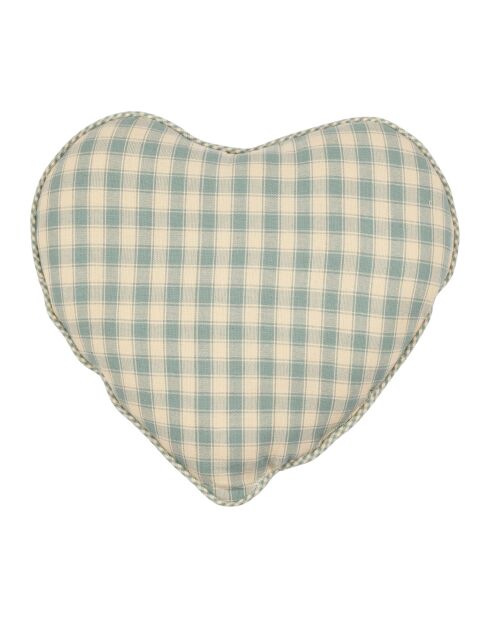 Sage country hartkussen - 40x35cm