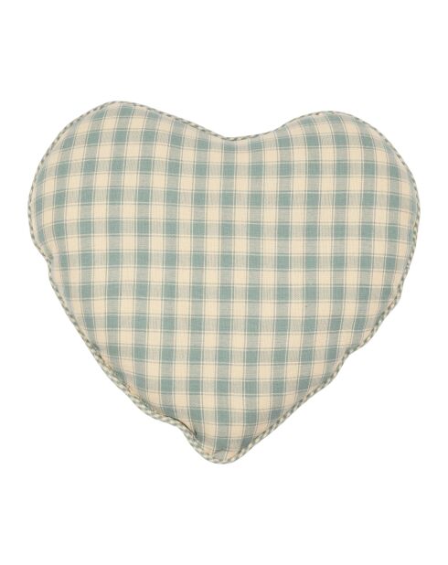 Sage country hartkussen - 40x35cm