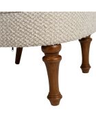 Sillón Claudine ecru - 65x67x76 cm