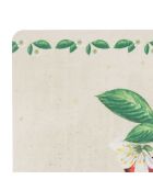 Set de table cerisier blanc/vert - 45x30 cm