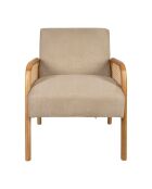 Firmin Sessel beige/natürlich - 61x71x79 cm