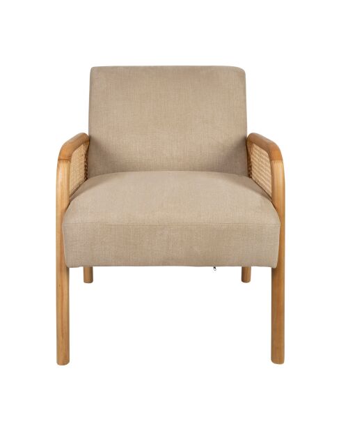 Firmin Sessel beige/natürlich - 61x71x79 cm