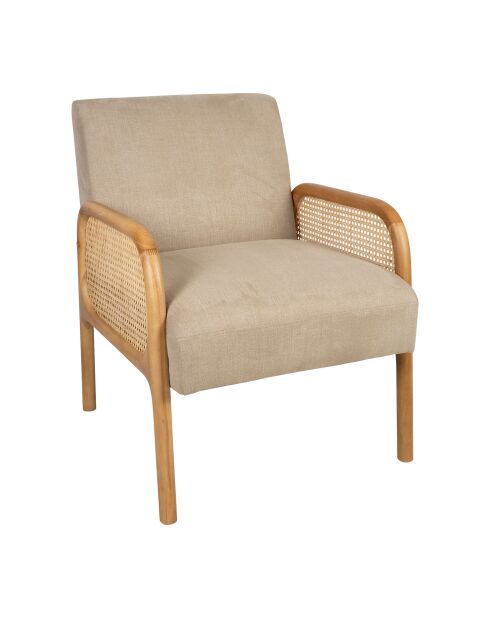 Firmin Sessel beige/natürlich - 61x71x79 cm