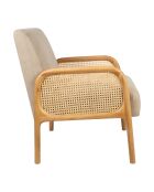 Firmin Sessel beige/natürlich - 61x71x79 cm