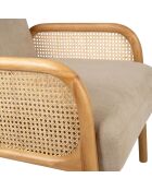 Firmin Sessel beige/natürlich - 61x71x79 cm