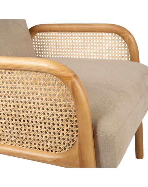 Firmin Sessel beige/natürlich - 61x71x79 cm