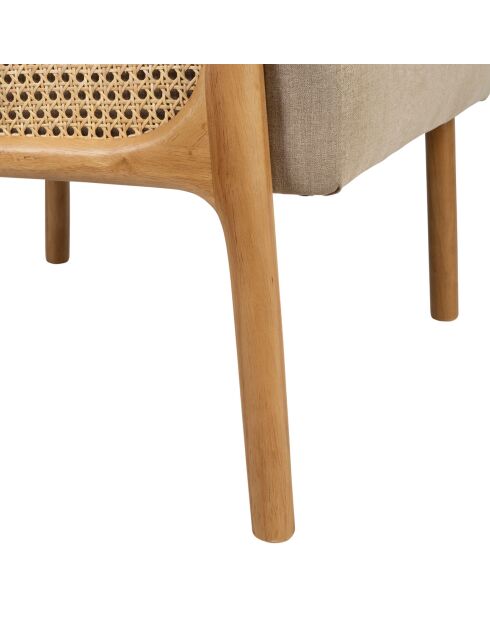 Firmin Sessel beige/natürlich - 61x71x79 cm