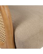 Firmin Sessel beige/natürlich - 61x71x79 cm