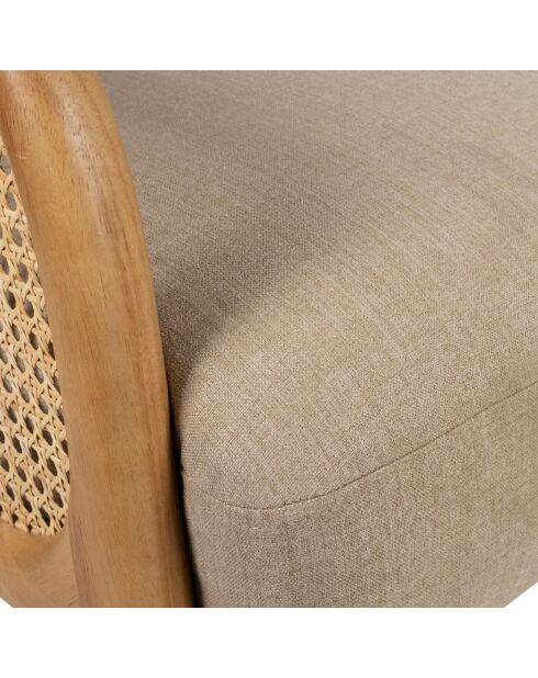 Firmin Sessel beige/natürlich - 61x71x79 cm