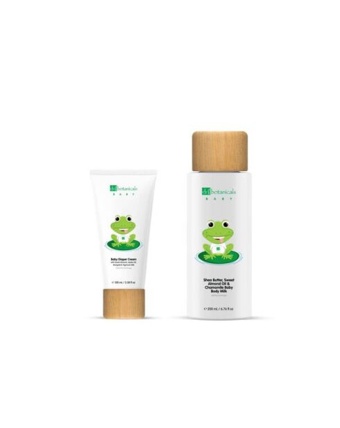 Kit de crema para pañales y loción corporal para bebés con aceite de almendras dulces