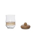 Natuurlijke glazen pot - 10x19 cm