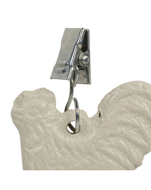 4 gebroken witte tafelkleedgewichten voor de achtertuin