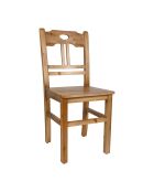 Sedia rustica naturale - 40x41x91 cm