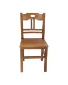 Sedia rustica naturale - 40x41x91 cm