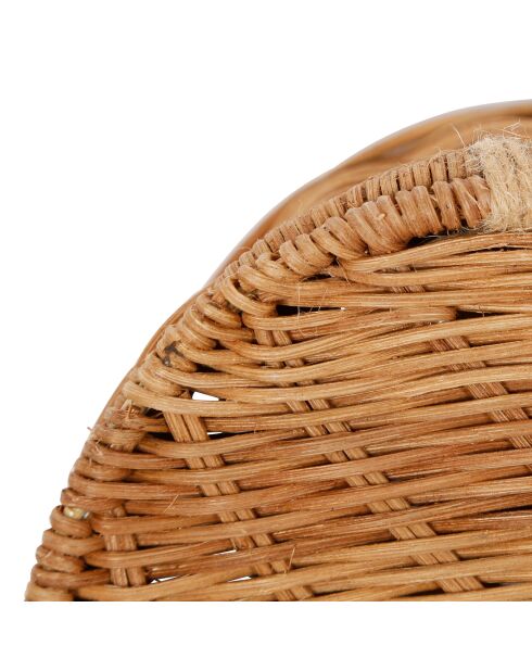 2 Corbeilles coeur avec couvercle fantine naturelles