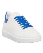 Sneakers en Cuir Ona blanc/bleu