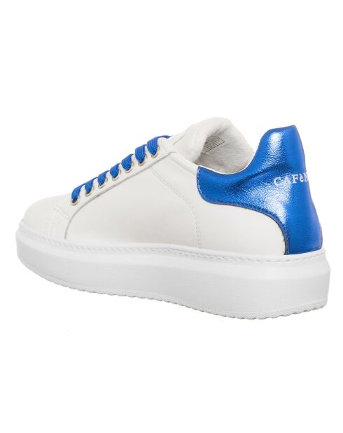 Sneakers en Cuir Ona blanc/bleu