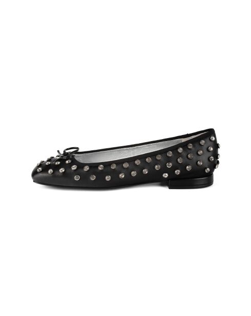Black Ocean Blues leren ballerines